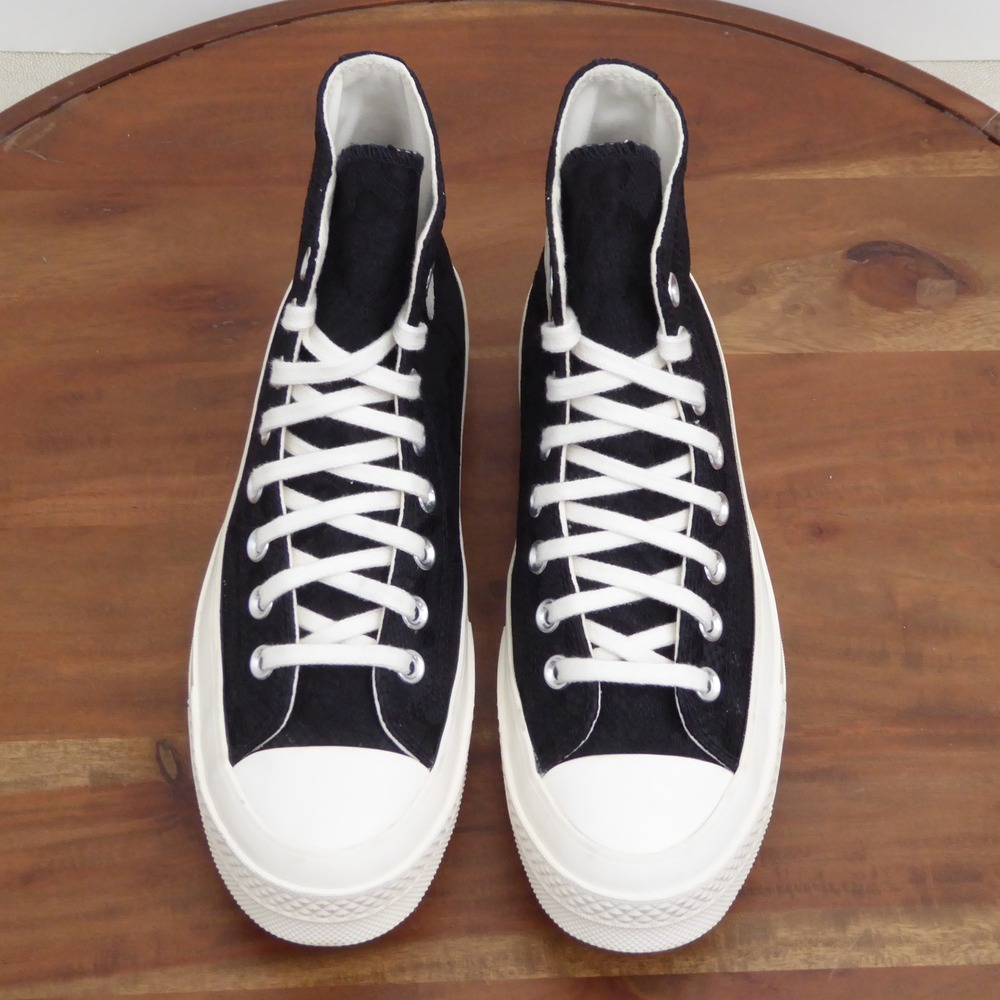 Converse Chuck 70 Lace Womens High Top Sneakers Black Floral Lace A13665C 8.5 - Picture 3 of 10